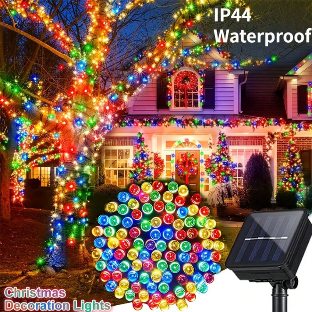 100l-χριστουγεννιάτικα-ηλιακά-λαμπάκια-με-φωτοβολταϊκό-πανελ-10m-πολύχρωμο-χρώμα-christmas-lights-with-solar-panel